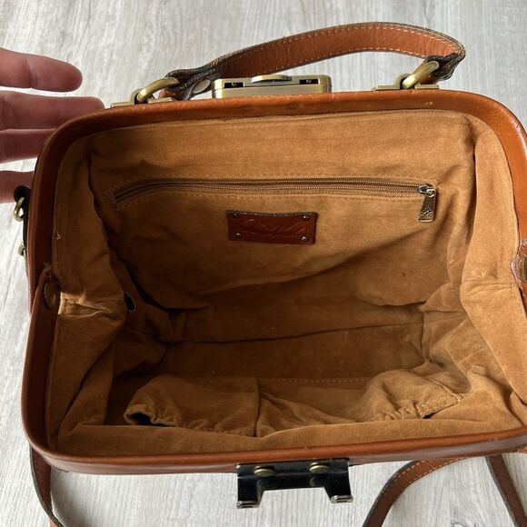 Patricia Nash Gracchi Crackled Rose Garden Satchel - Picture 5 of 7